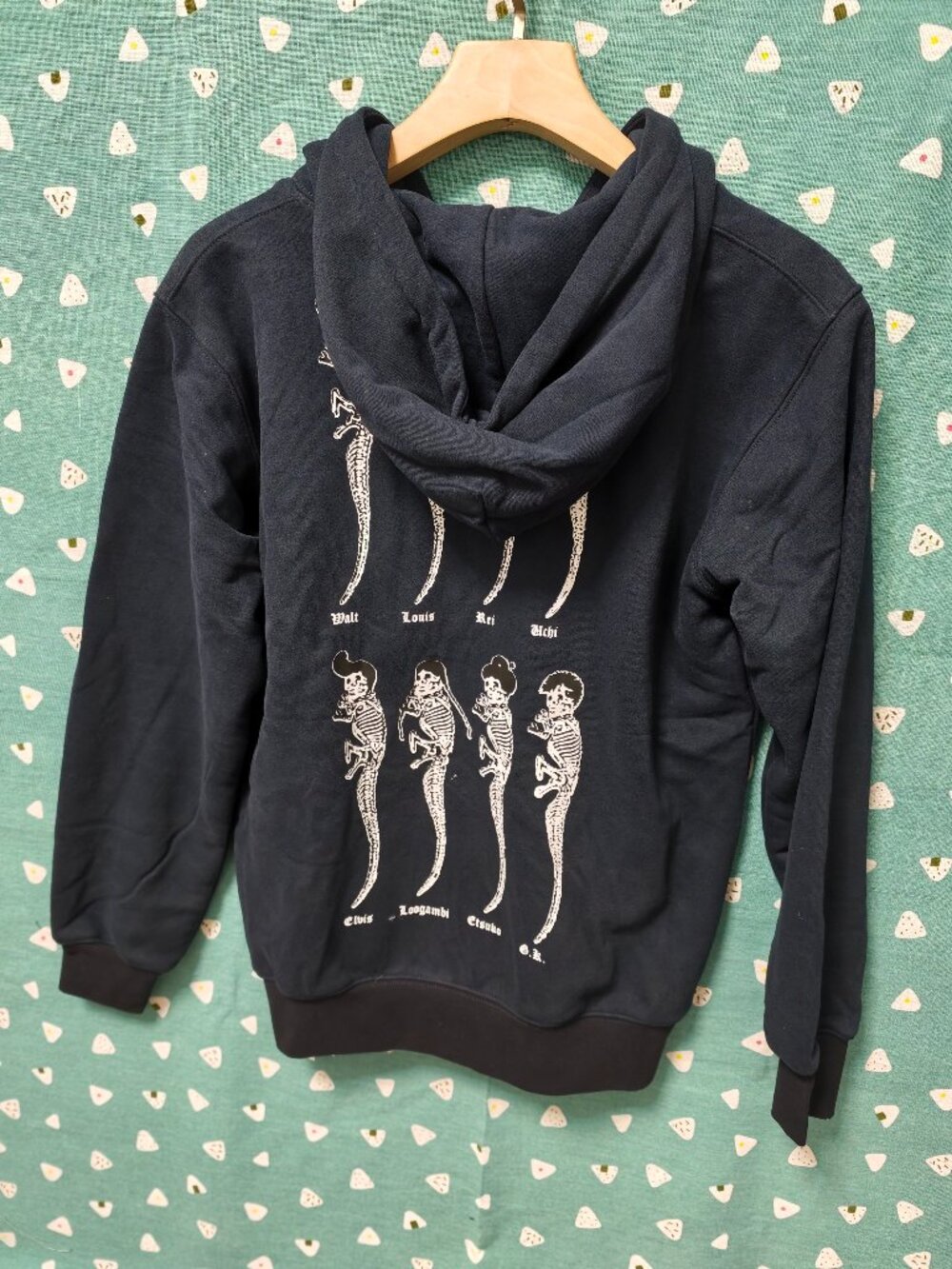 Chrome Hearts Black Full-Zip Hooded Sweatshirt with White Crest - Picture 9 of 10